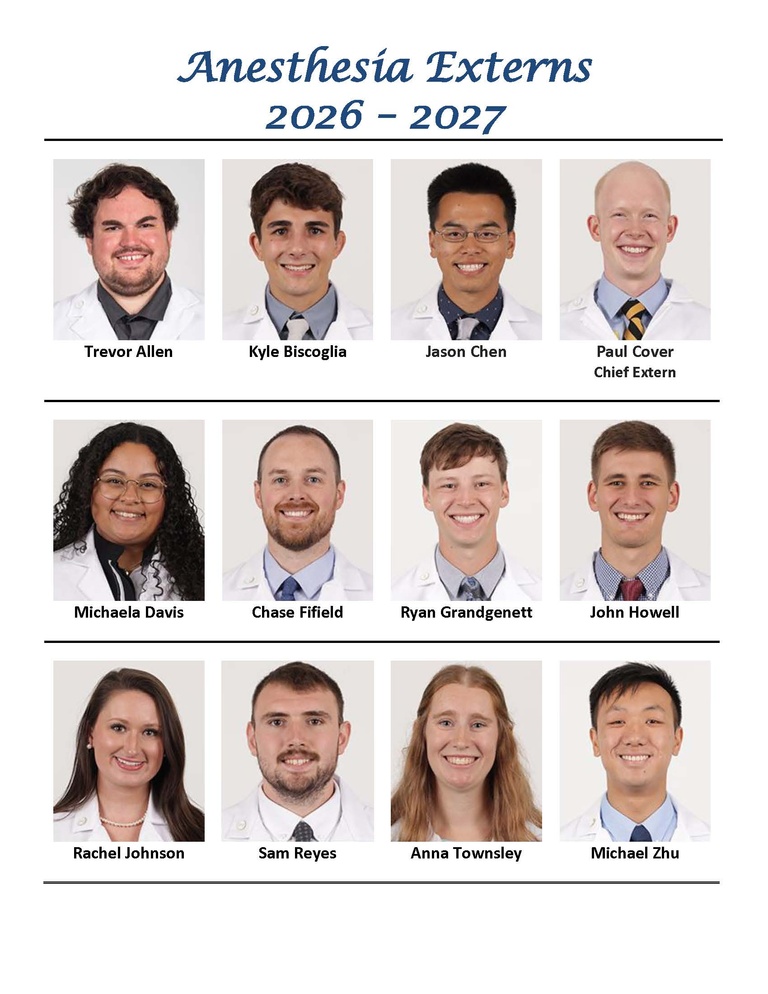 Anesthesia Externs
