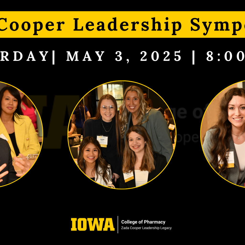 2025 UI College of Pharmacy Zada Cooper Leadership Symposium promotional image