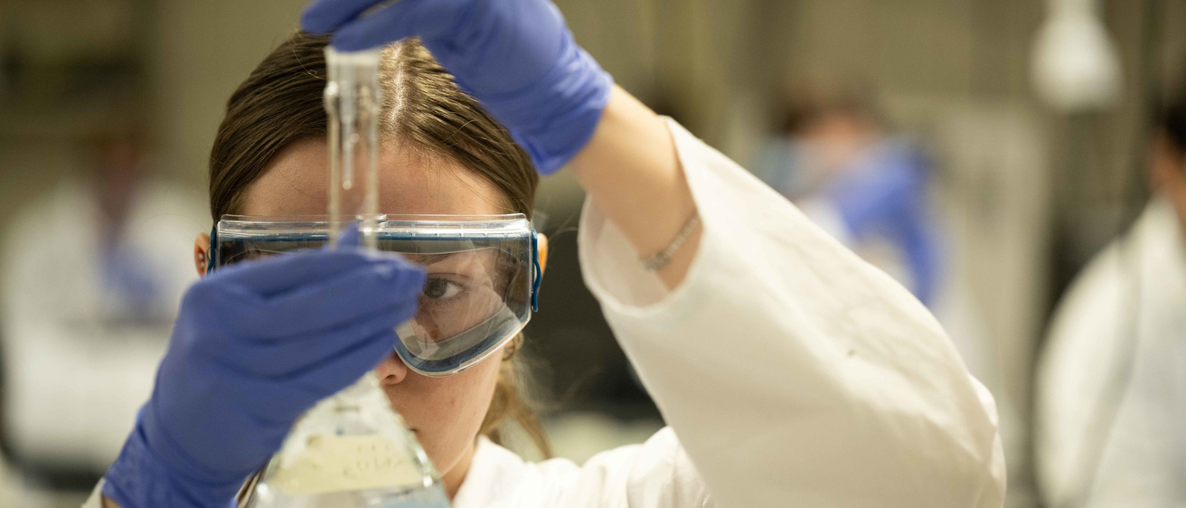 Woman in the lab