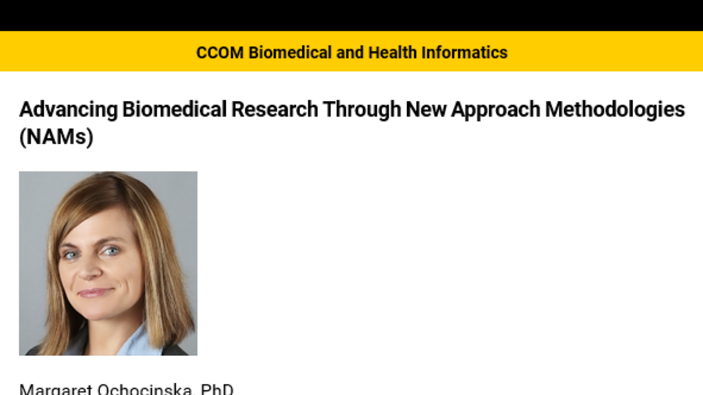 Biomedical & Health Informatics Community Meeting promotional image